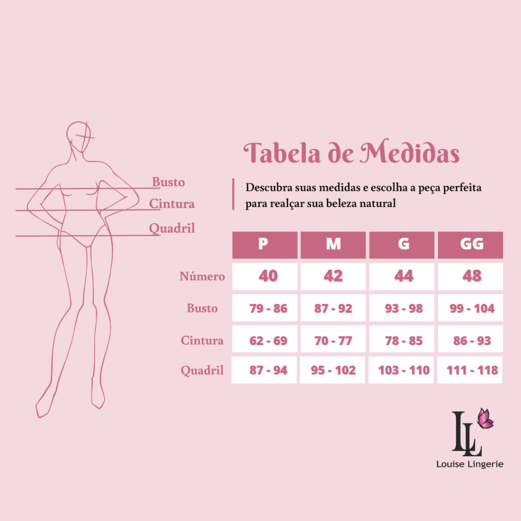 Kit 4 Conjunto Pandora/ Lingerie em renda sem bojo com aro, alças reguláveis e calcinha fio
