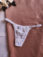 Calcinha Pandora / Calcinha Fio em renda, Alças ajustáveis, com forro