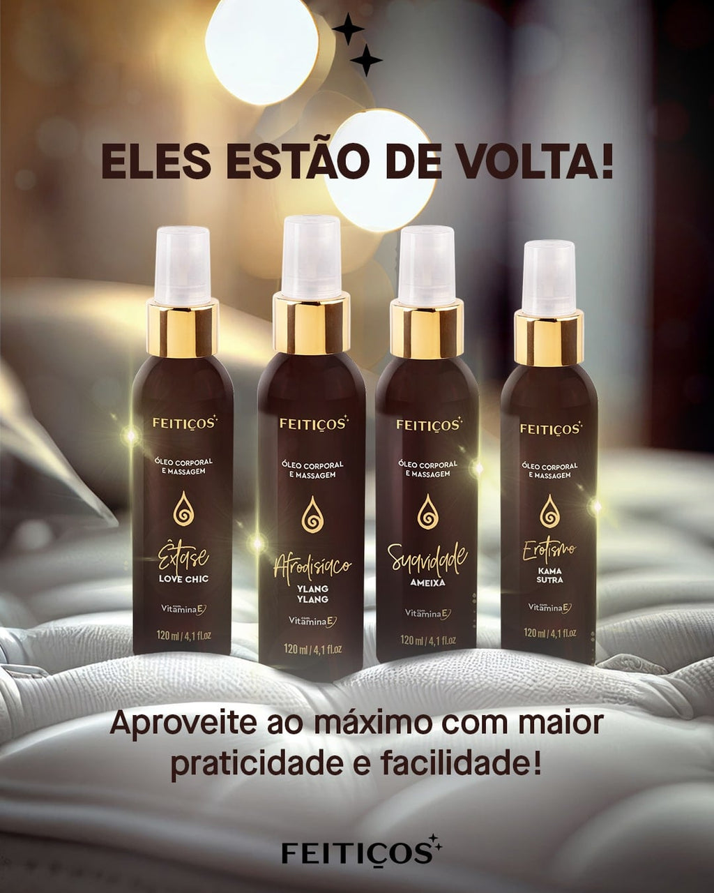Óleo Corporal e Massagem - em bico DOSADOR