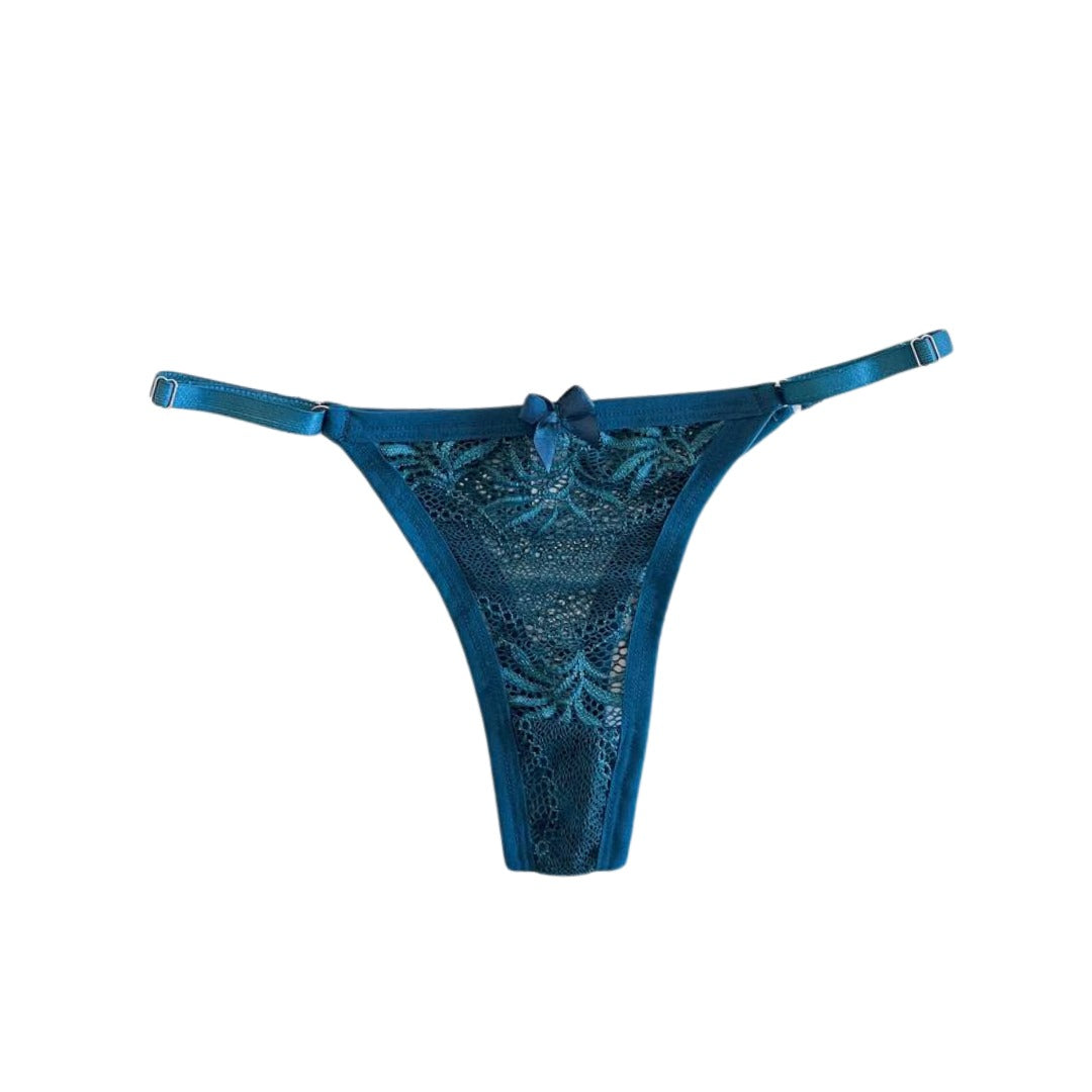 Calcinha Pandora / Calcinha Fio em renda, Alças ajustáveis, com forro