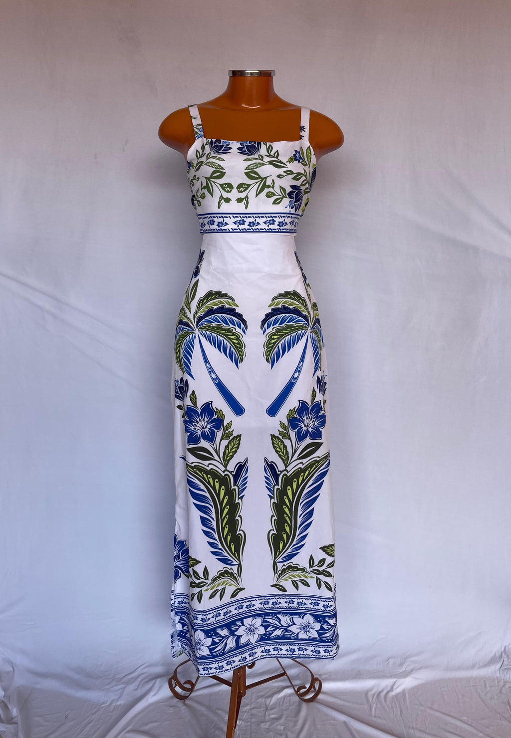 Vestido Louise Longo Feminino Estampado Estilo Farm