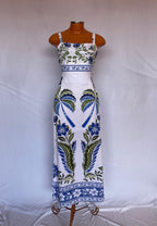 Vestido Louise Longo Feminino Estampado Estilo Farm