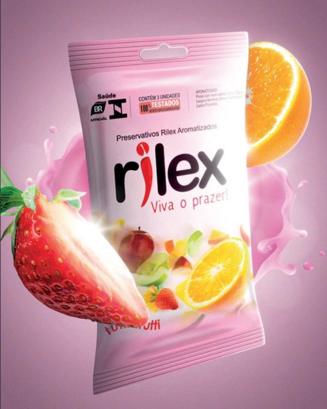 Rilex - Preservativo Masculino Mix de Frutas