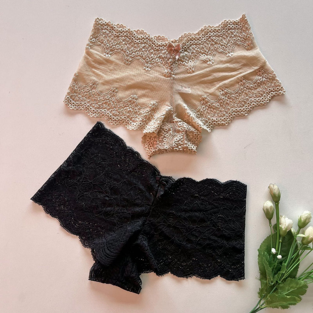 Caleçon Lingerie Calcinha Renda Revenda Feminino Calesson Shortinho Sexy