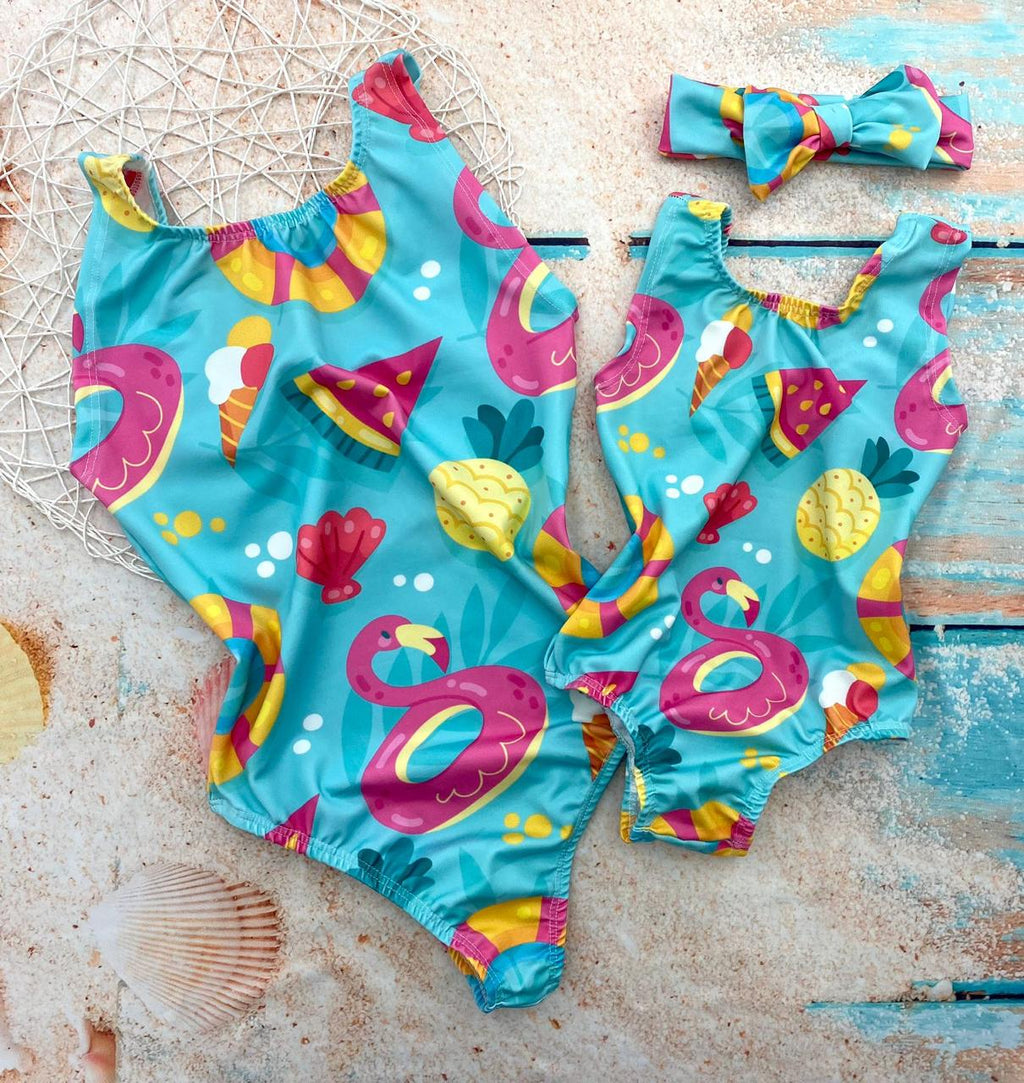 Kit Body Mãe e Filha com Estampas Variadas: Estilo e Conforto para Duas
