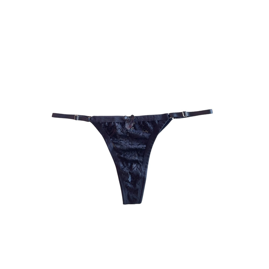Calcinha Pandora / Calcinha Fio em renda, Alças ajustáveis, com forro