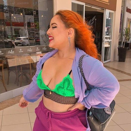 Top Leka Neon (Sutiã Top Leka Neon Regulável Sem Bojo).