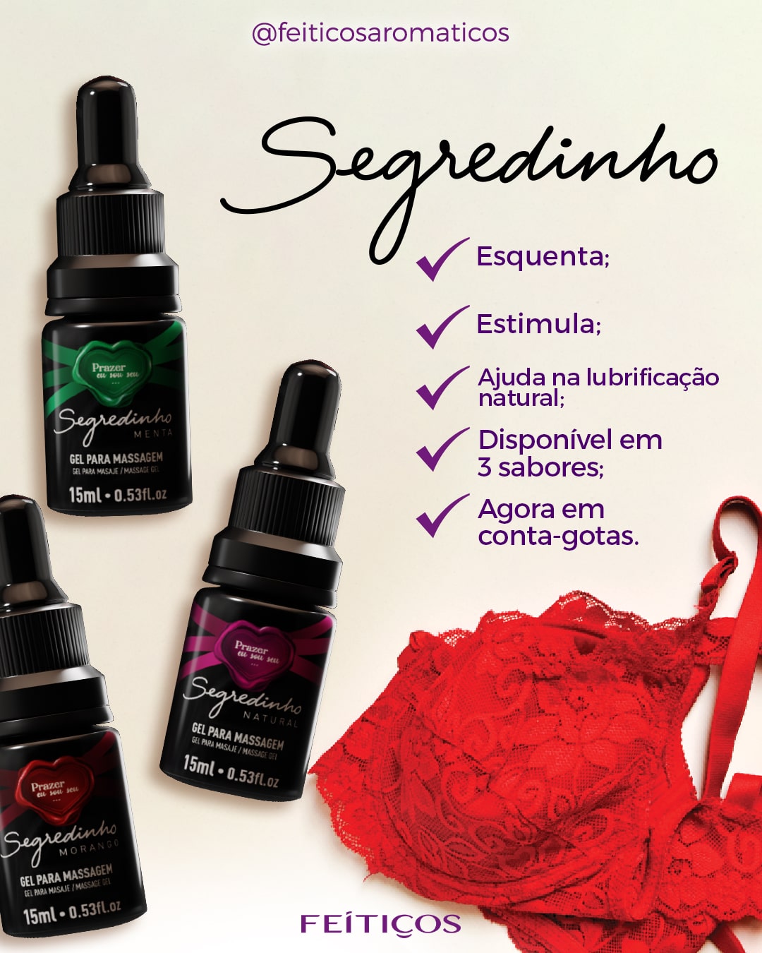 Segredinho - Gel para Massagem