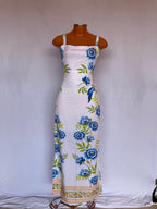 Vestido Louise Longo Feminino Estampado Estilo Farm