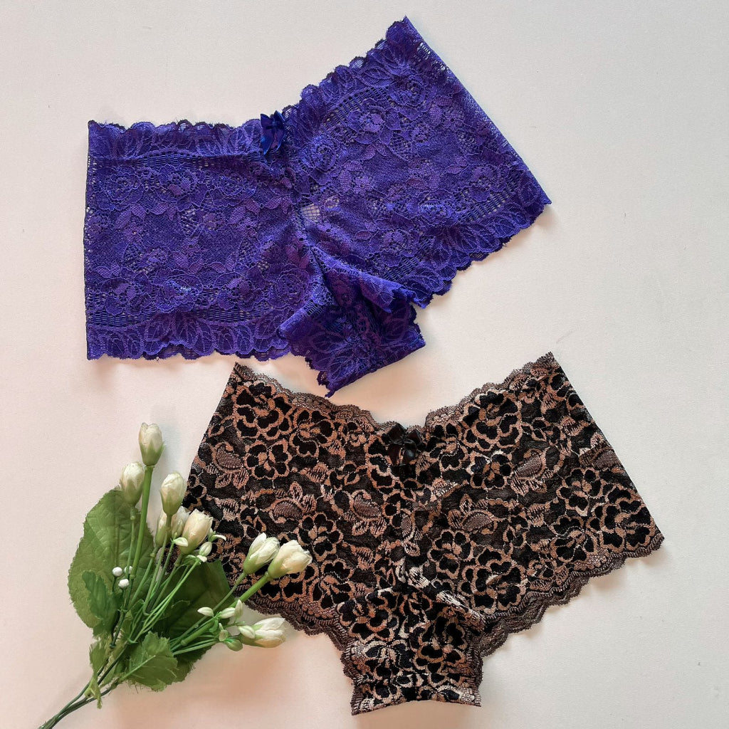 Caleçon Lingerie Calcinha Renda Revenda Feminino Calesson Shortinho Sexy