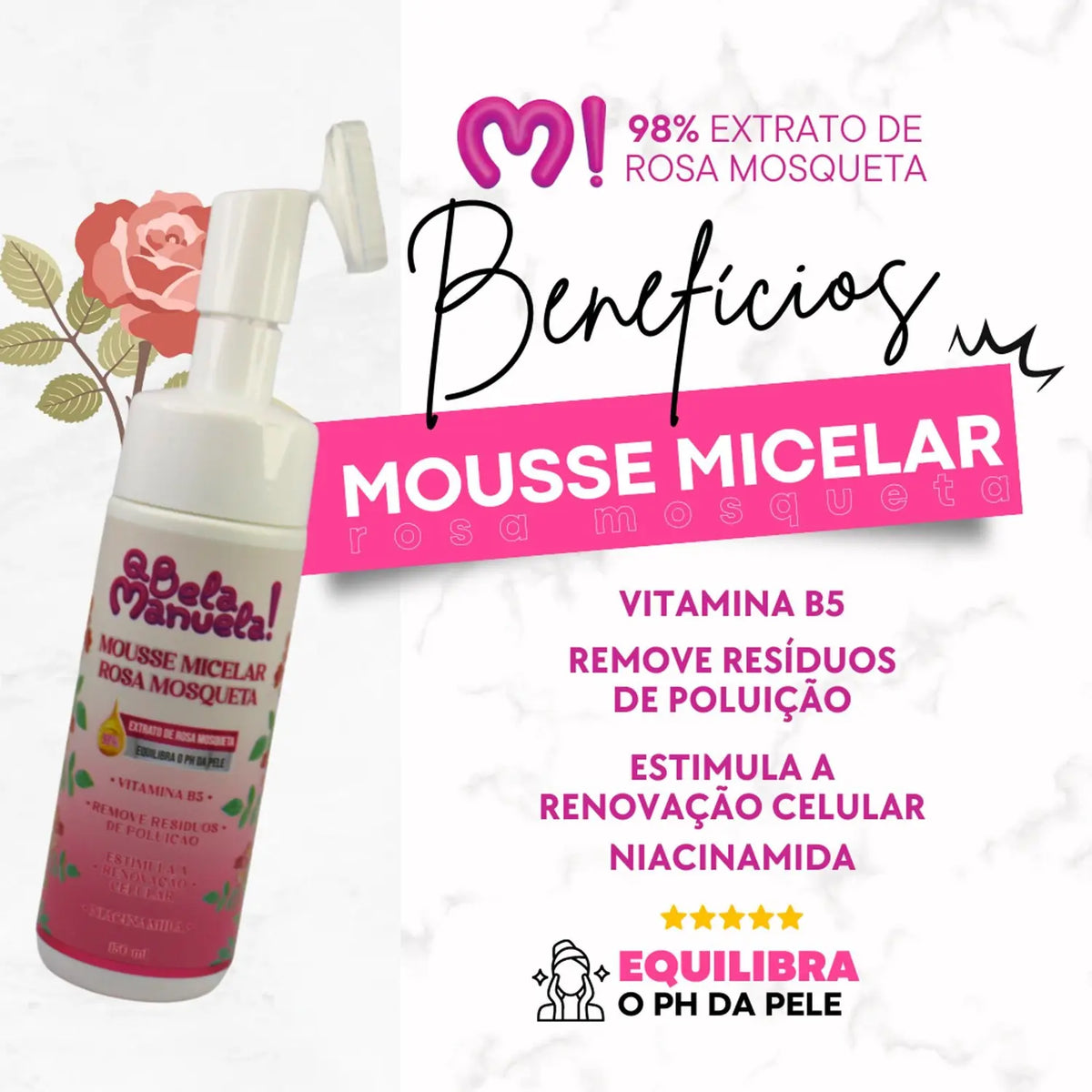 Mousse Micelar - Q Bela Manuela