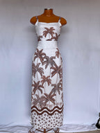 Vestido Louise Longo Feminino Estampado Estilo Farm