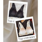 Top com Strappy (Top Strappy com Bojo em V e Alças de Renda).
